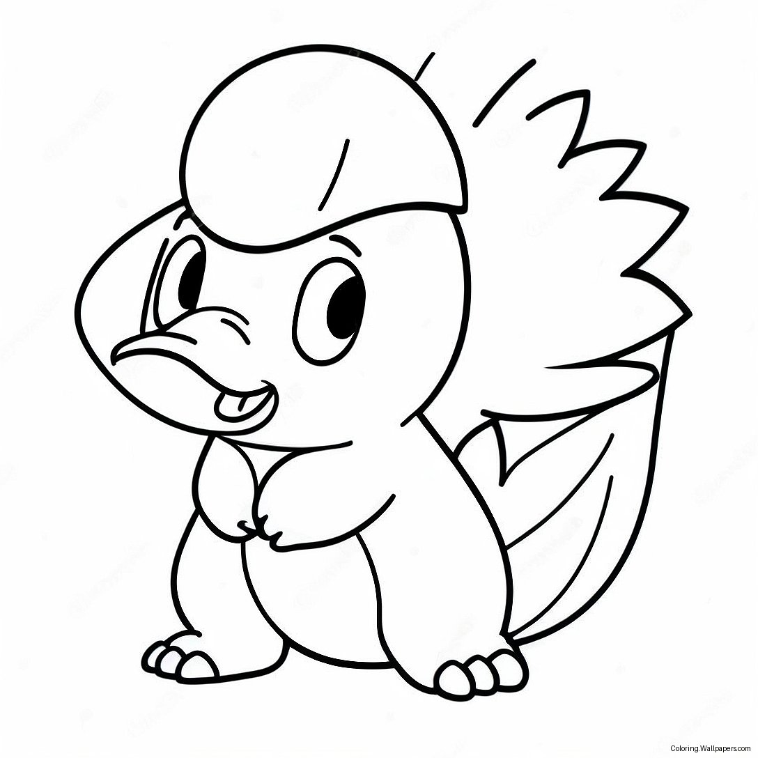 Cyndaquil In Action Coloring Page 51472