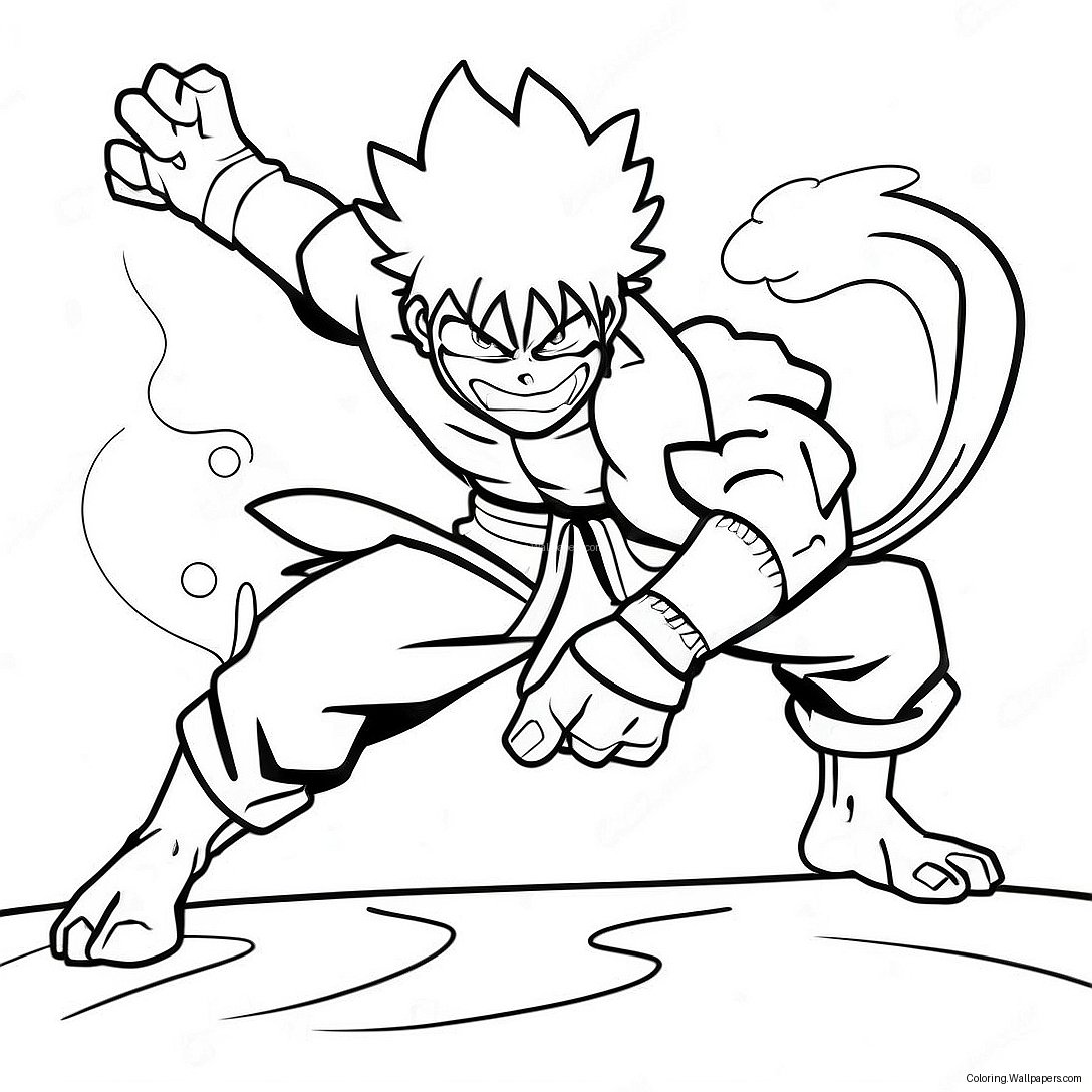 Dabi In Action Coloring Page 12566