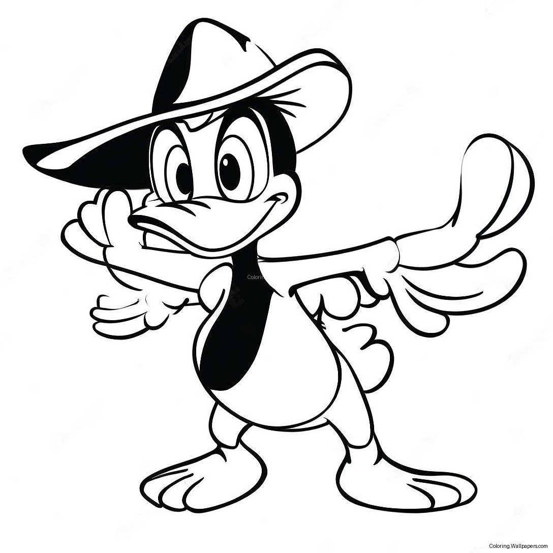 Daffy Duck In Lustiger Pose Ausmalbild 18721