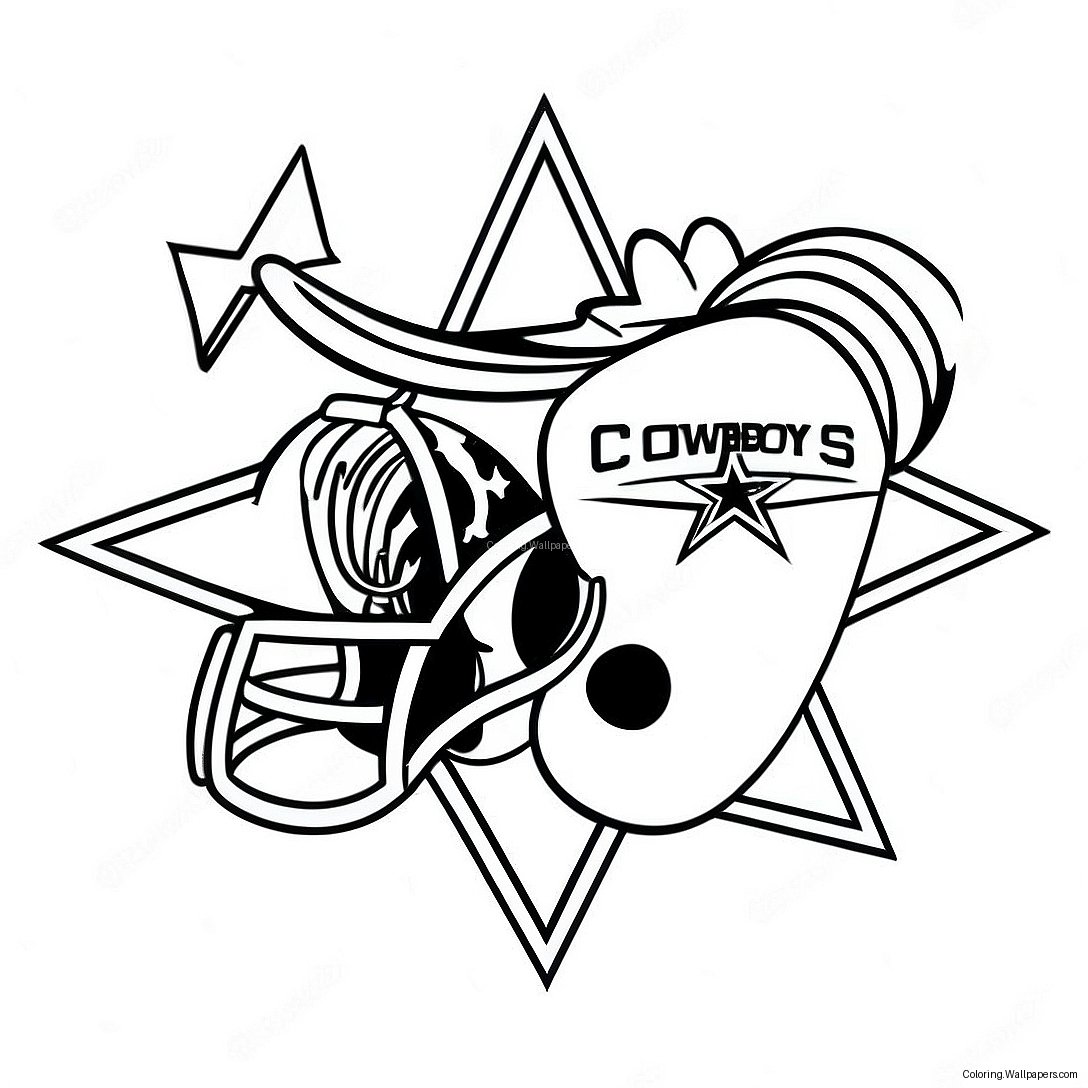 Dallas Cowboys Logo Coloring Page 28408