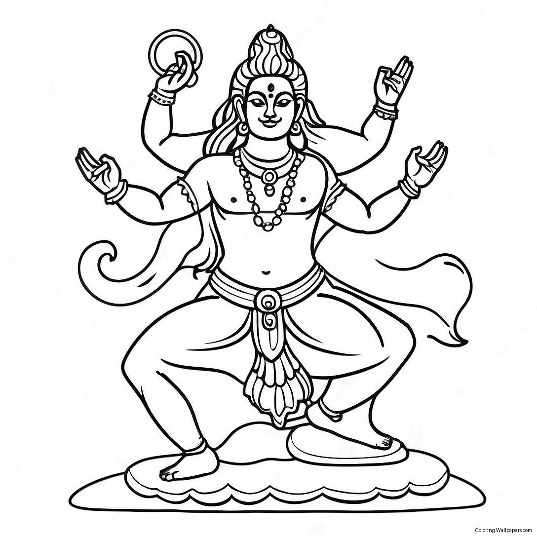 Dancing Shiva Coloring Page 38730