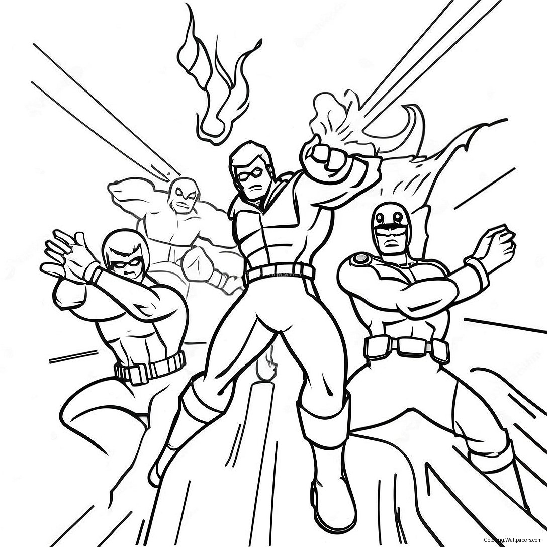 Danger Force Heroes In Action Coloring Page 35881