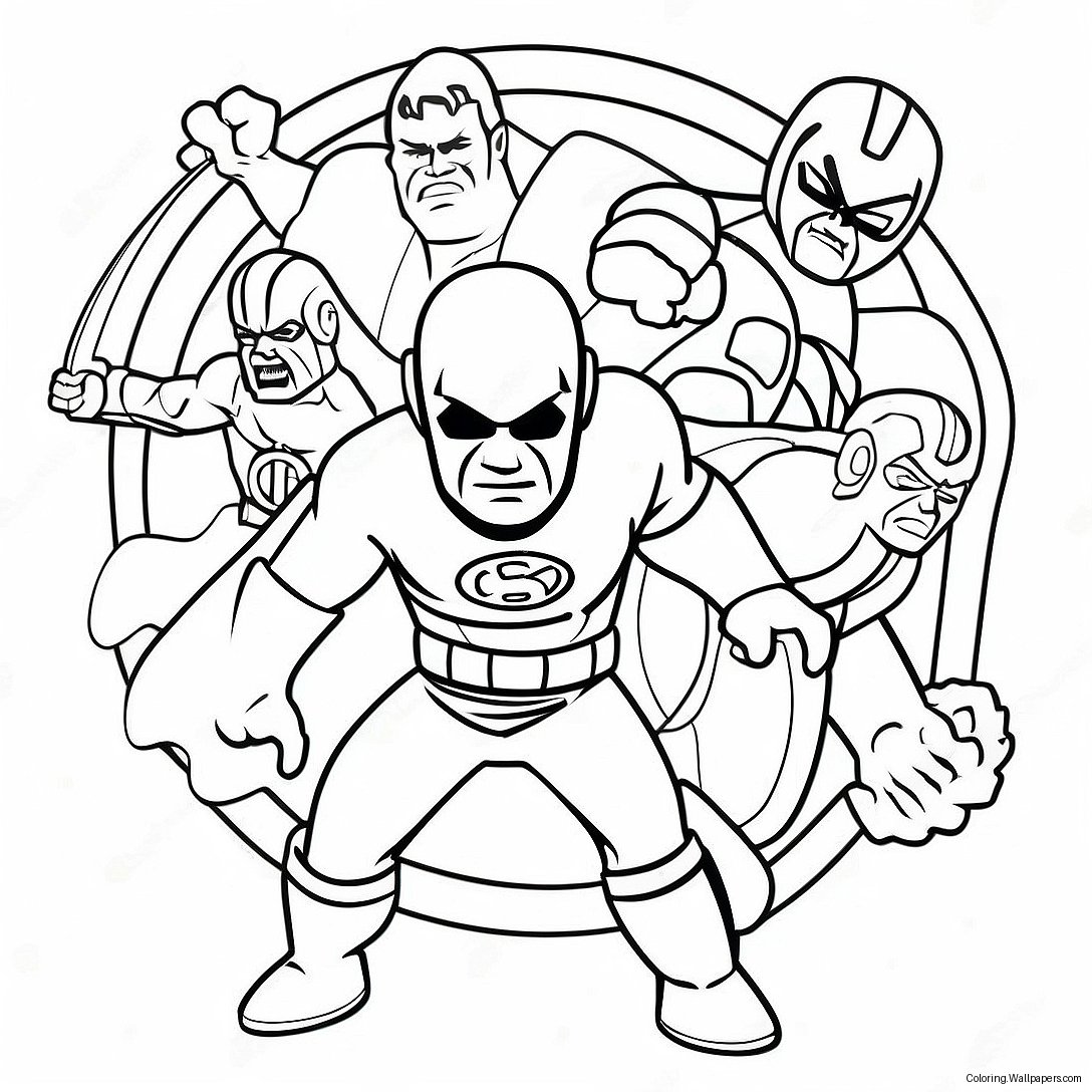 Danger Force Heroes In Action Coloring Page 35882