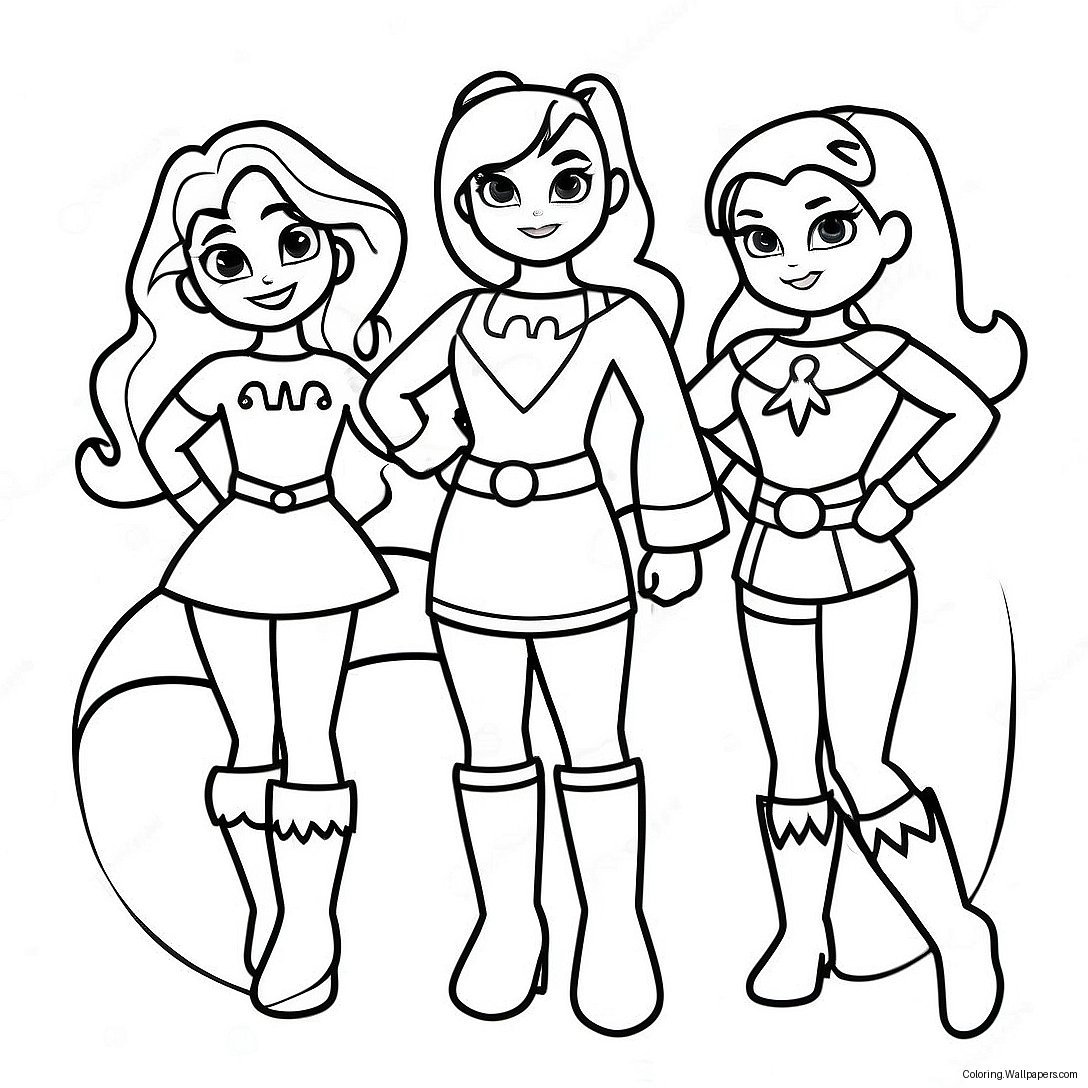 Dc Superhero Girls Värityssivu 13539