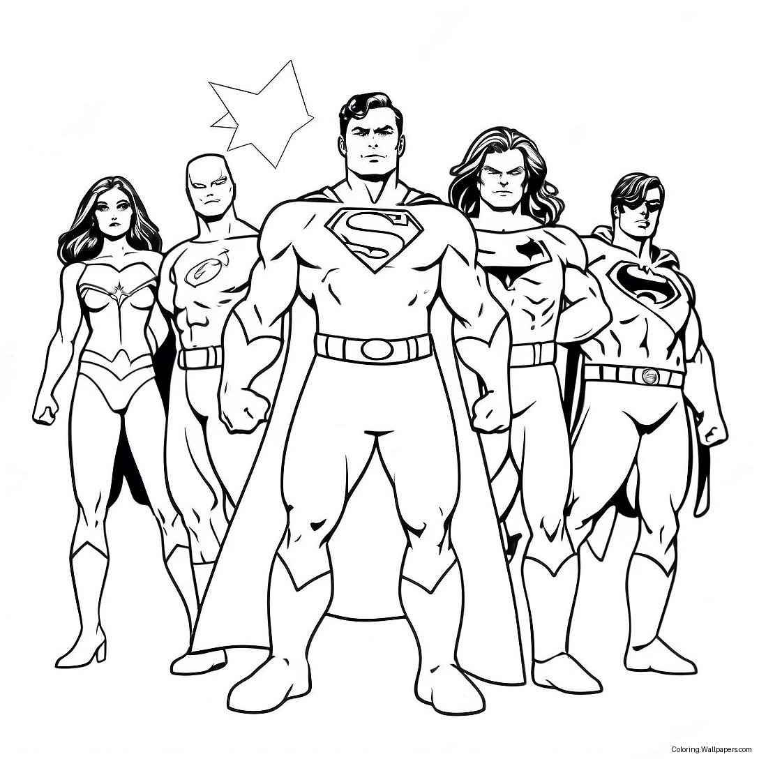 Dc Superheroes Coloring Page 338