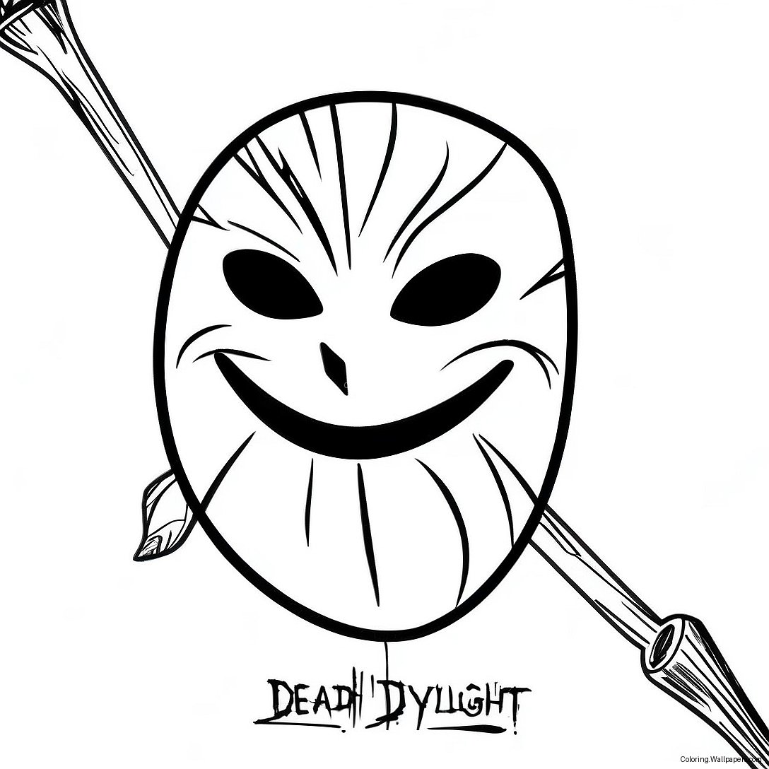 หน้าระบายสีโลโก้ Dead By Daylight 46734