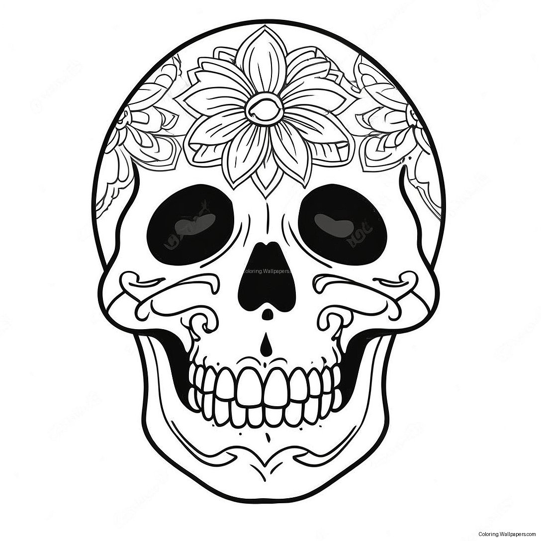 Death Skull Coloring Page 31746