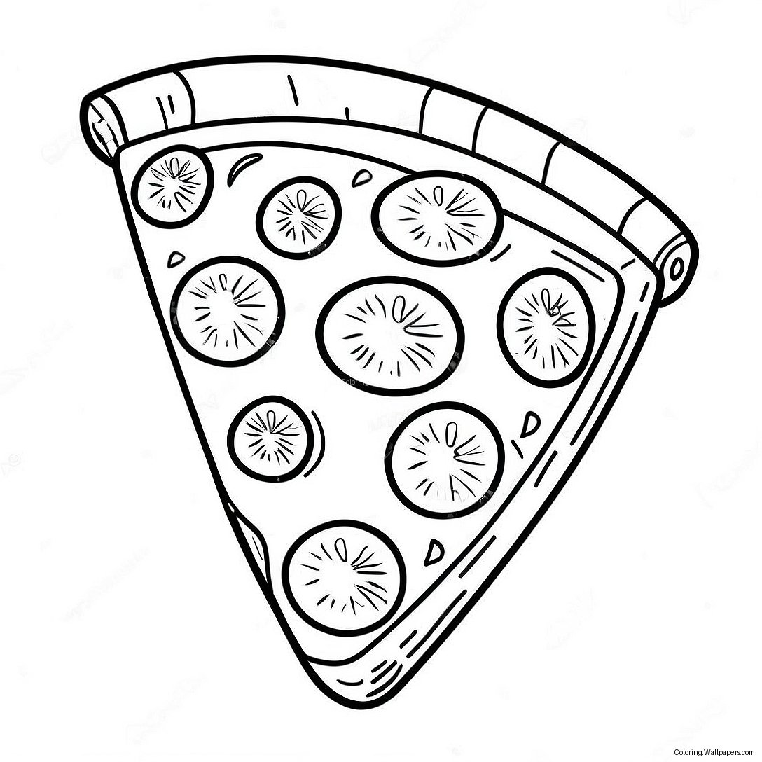 Fetta Di Pizza Deliziosa Da Colorare 34438