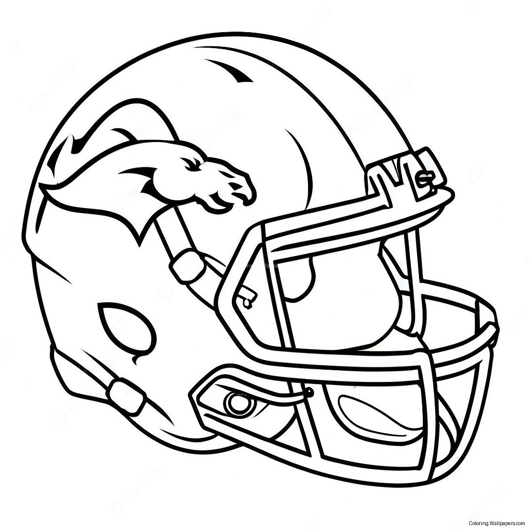 Denver Broncos Helmet Coloring Page 18441