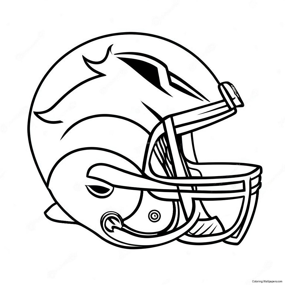 Denver Broncos Logo Värityssivu 18005