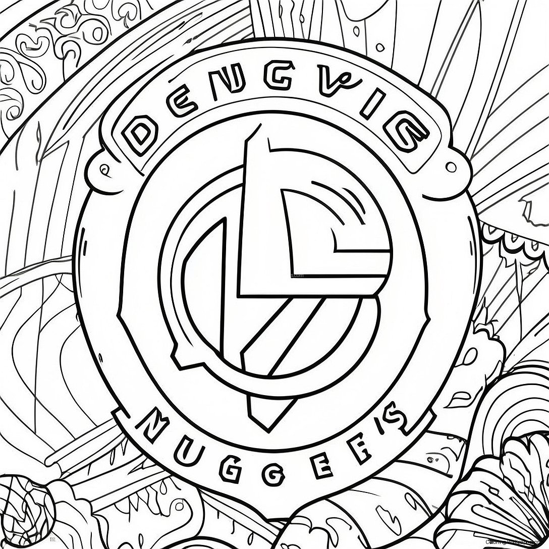 Denver Nuggets Logo Coloring Page 22015