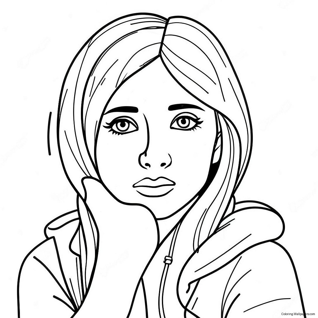 Depression Sadness Coloring Page 5553