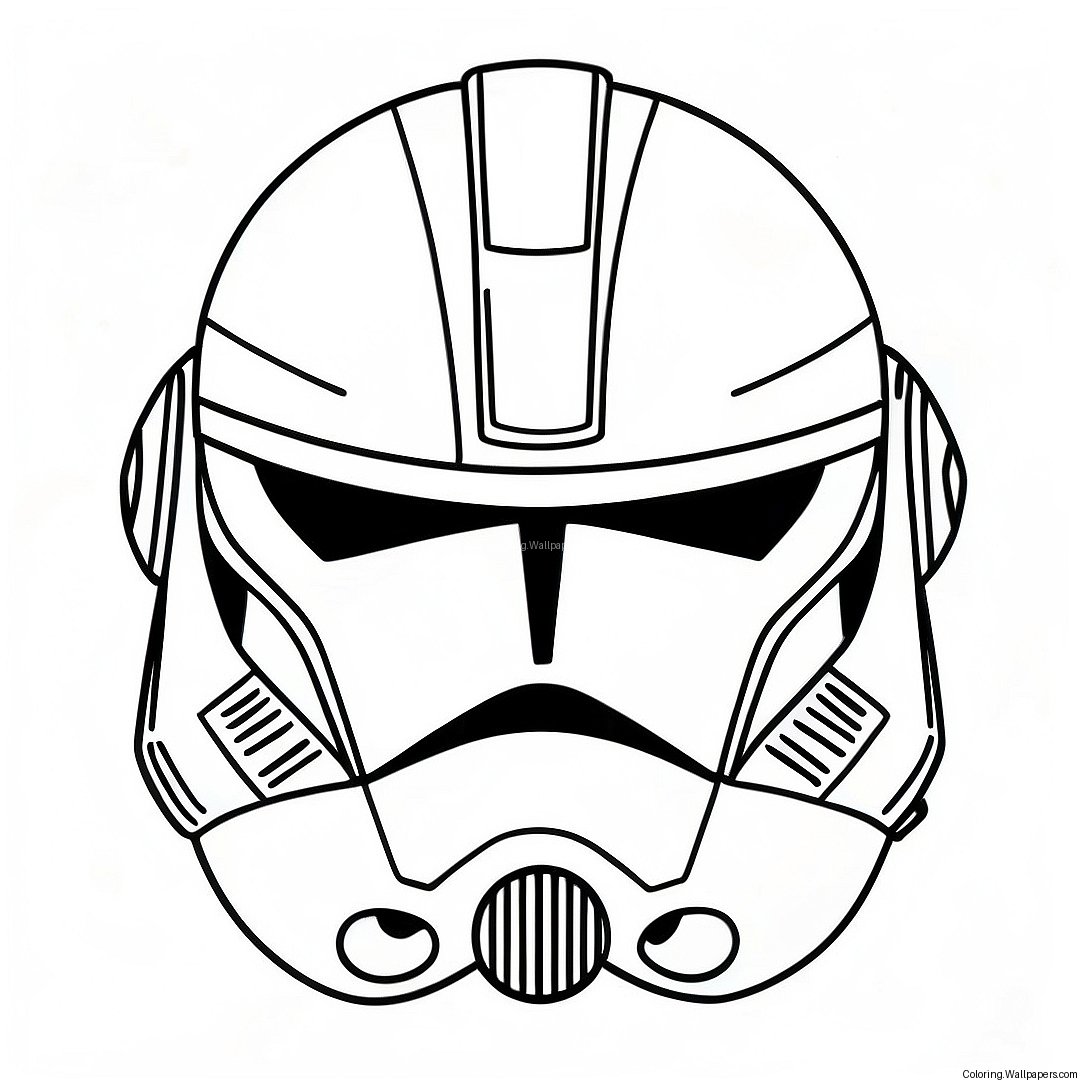 Page À Colorier Casque De Clone Trooper Phase 2 Détaillé 23513