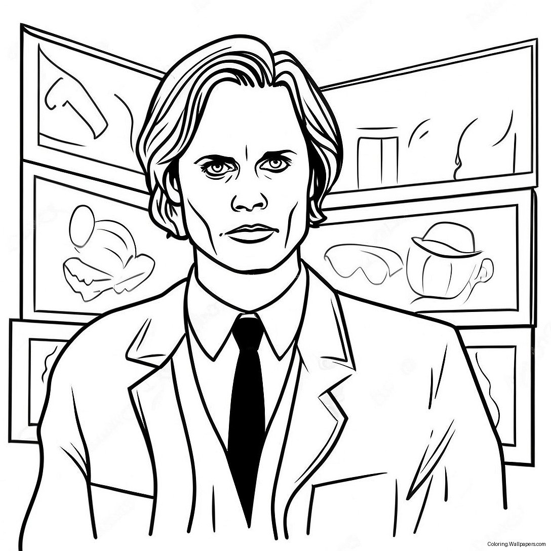 Detective Spencer Reid Kleurplaat 49870