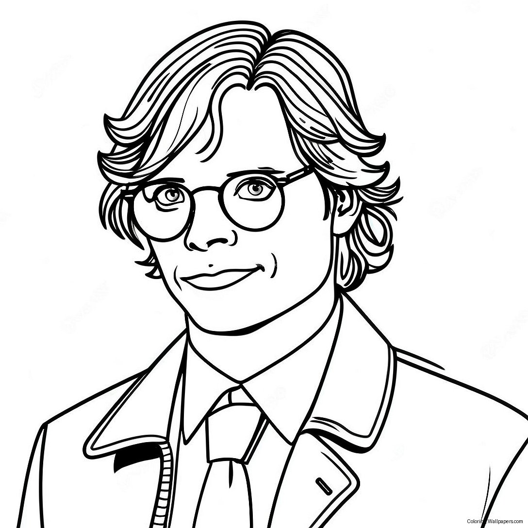 Detective Spencer Reid Kleurplaat 49871