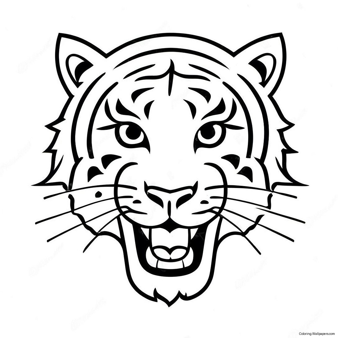 Detroit Tigers Logo Farvelægningsside 44429