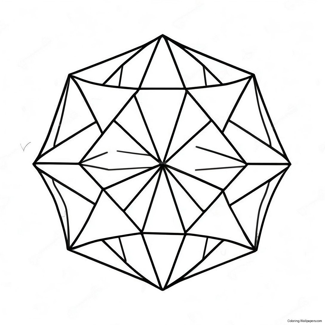 Diamond Shaped Coloring Page 4825