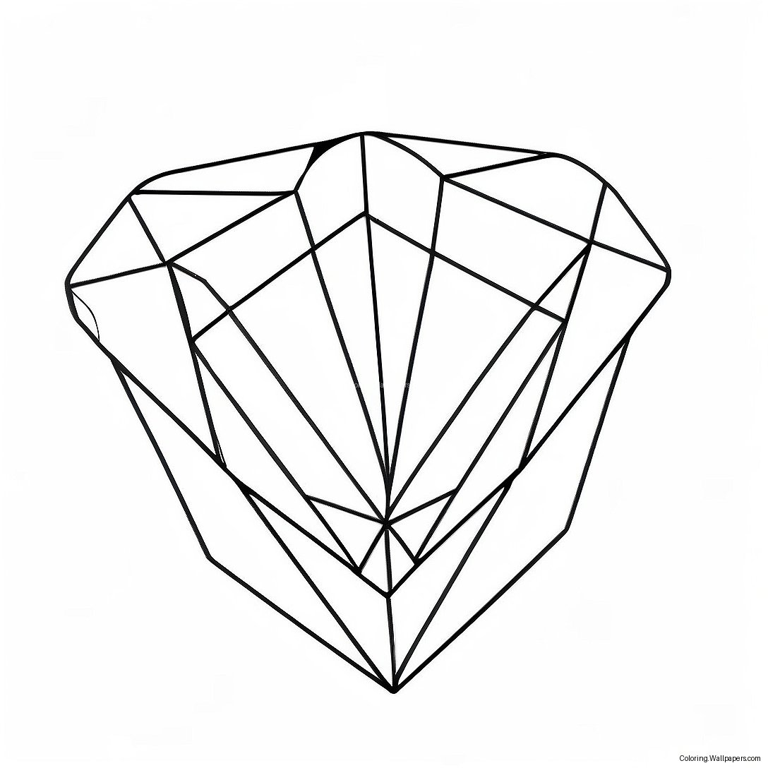 Diamond Shaped Coloring Page 4828