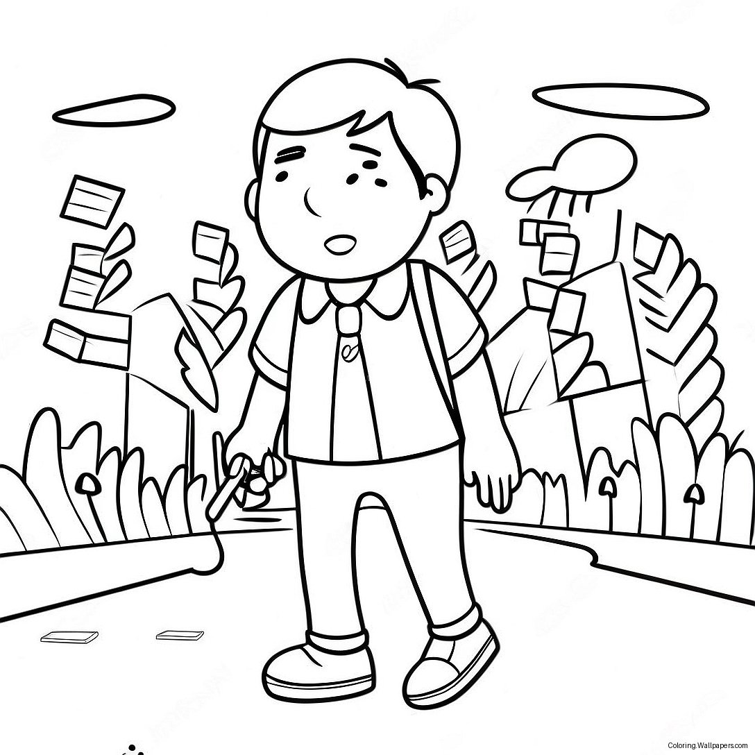 Diary Of A Wimpy Kid Coloring Page 2768