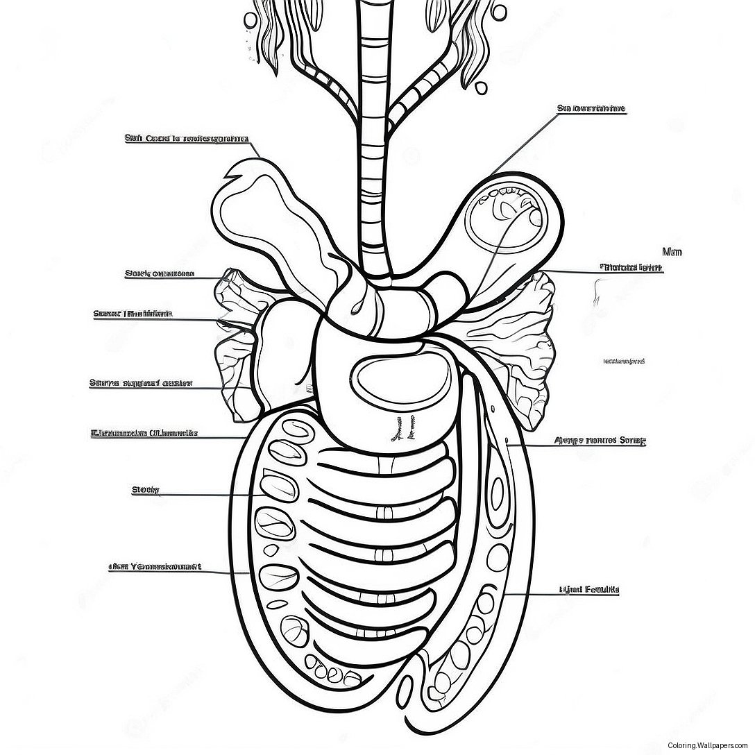 Pagini De Colorat Cu Diagrama Sistemului Digestiv 42089