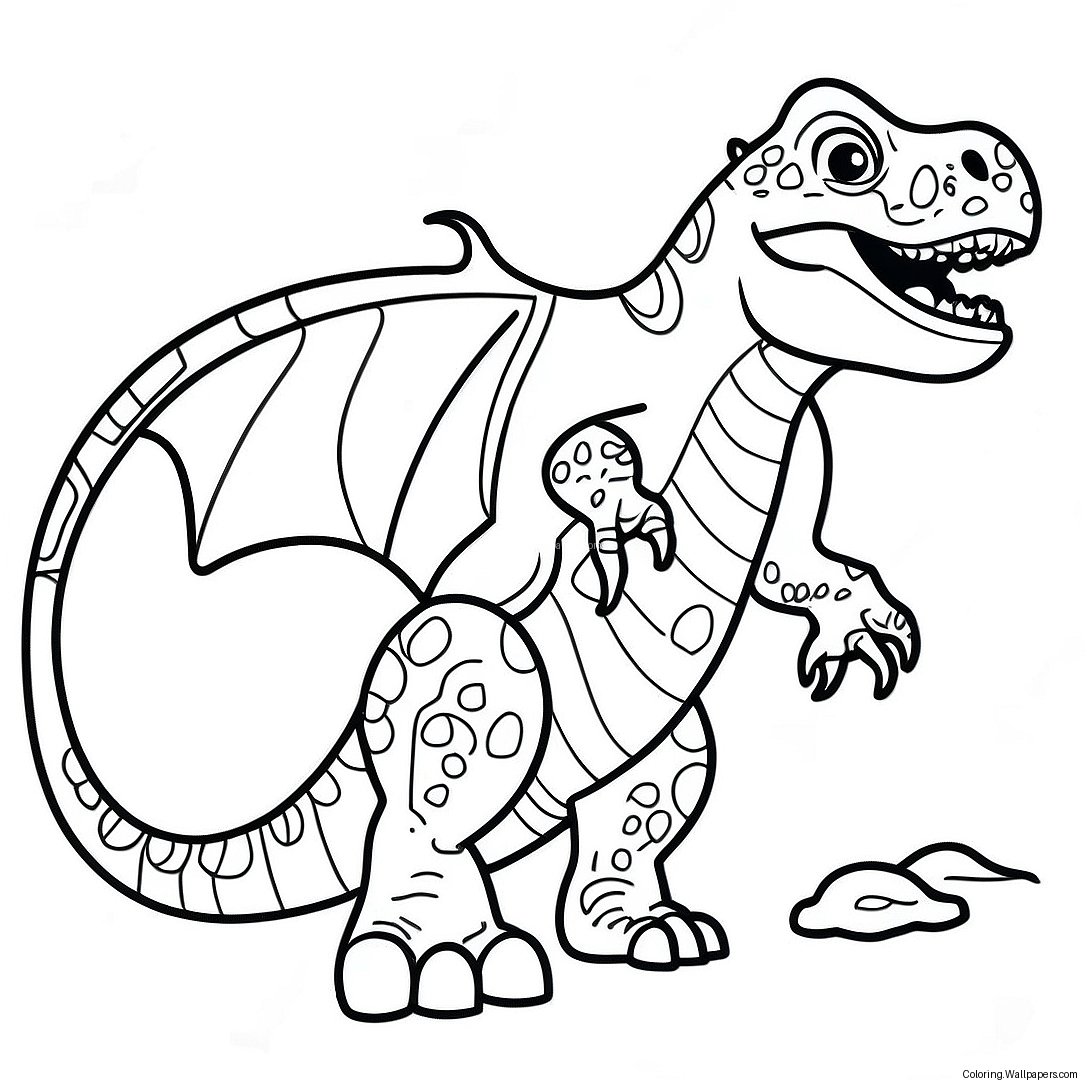 Dino Dana Coloring Page 38158