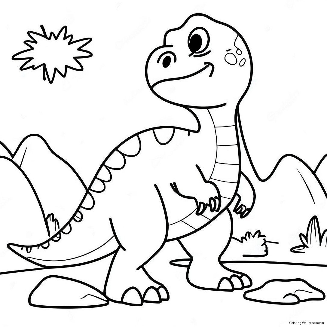 Page À Colorier Dinosaure 8