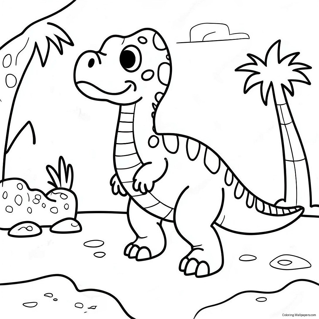 Page À Colorier De L'exposition De Dinosaures 35081