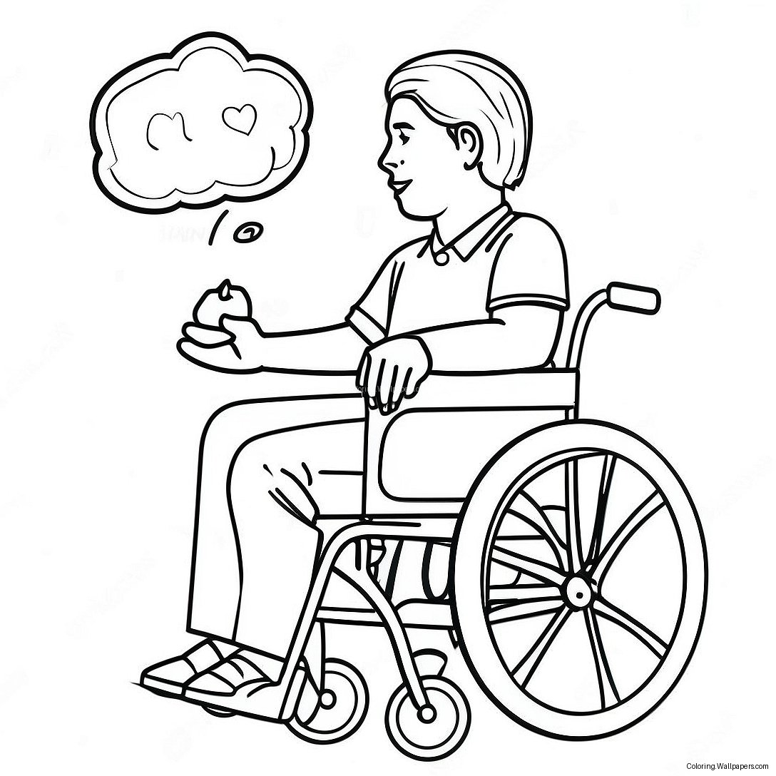 Disability Awareness Coloring Page 18753