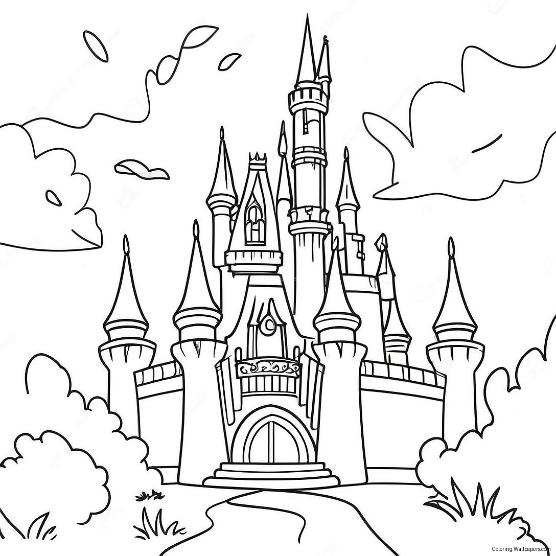 Disney Castle Coloring Page 1765