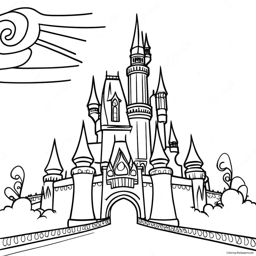 Disney Castle Coloring Page 1766