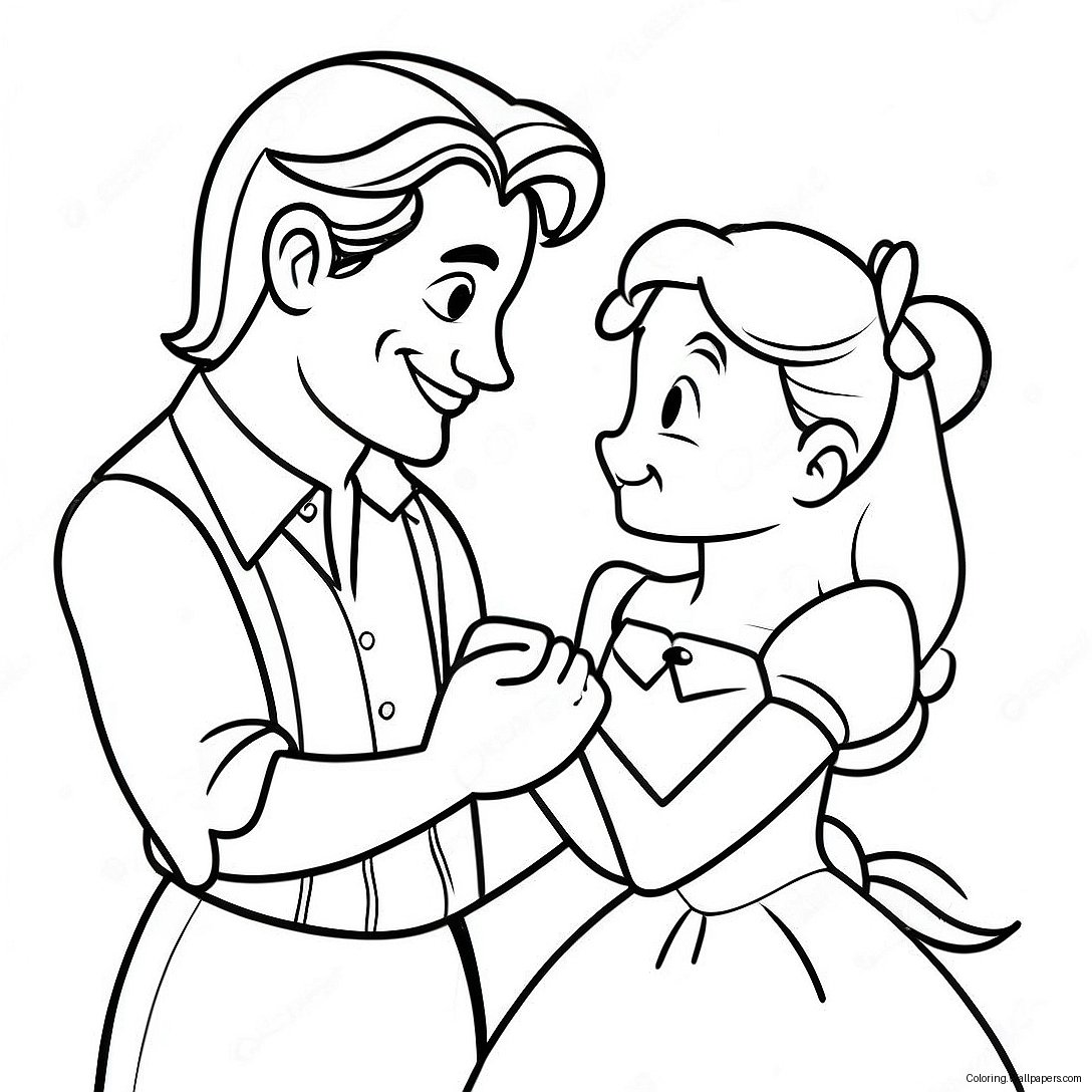 Disney Couples Coloring Page 34431