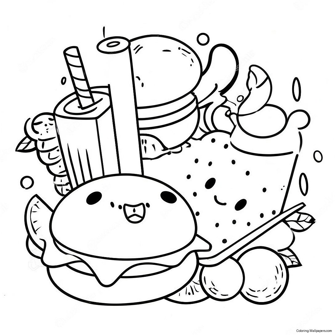 Disney Food Coloring Page 49424