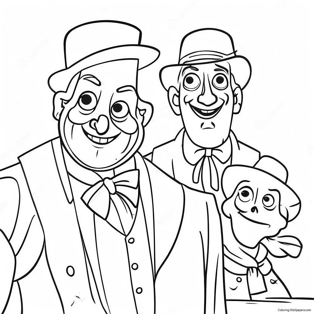 Disney Haunted Mansion Ghostly Portrait Coloring Page 9980