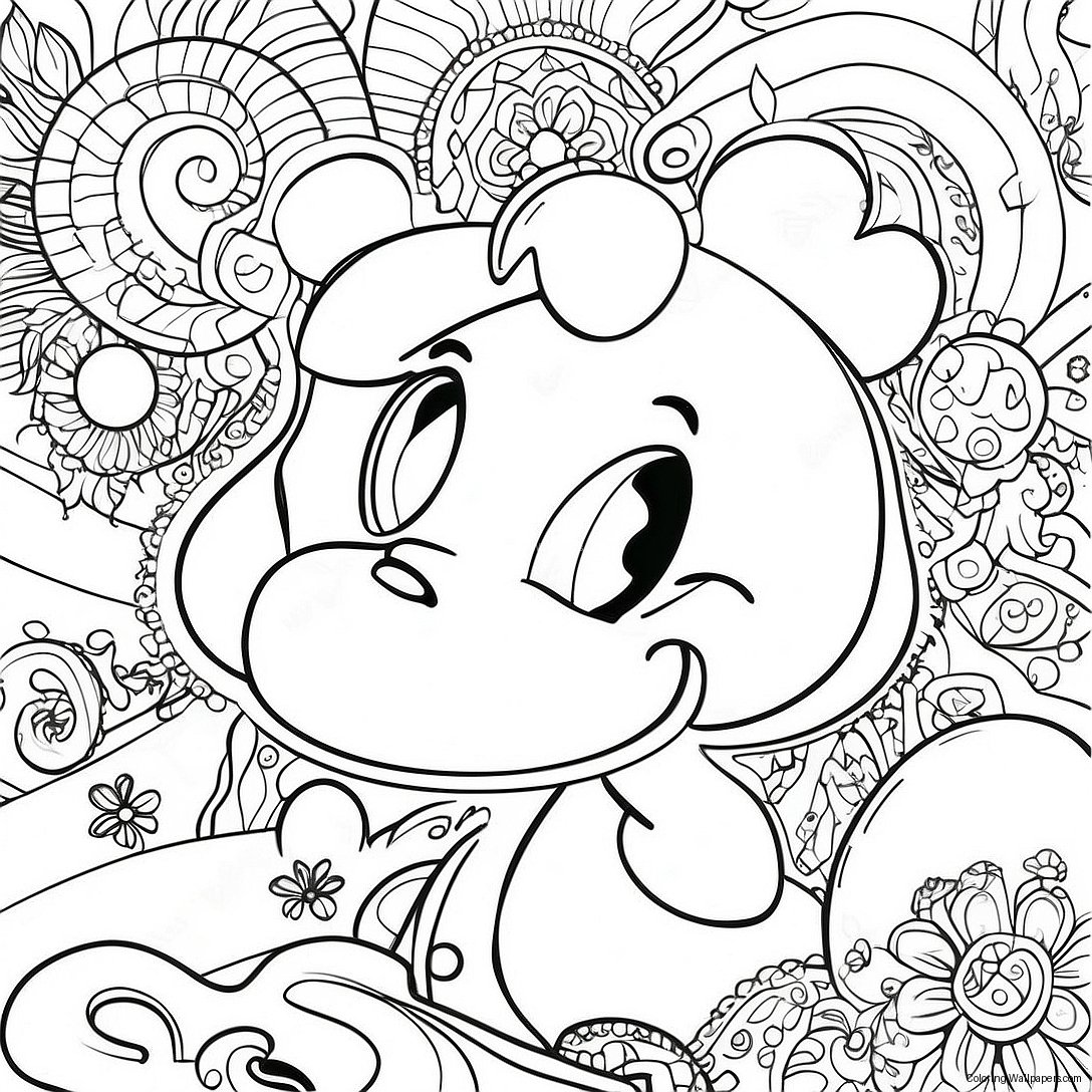 Disney Trippy Coloring Page 15388