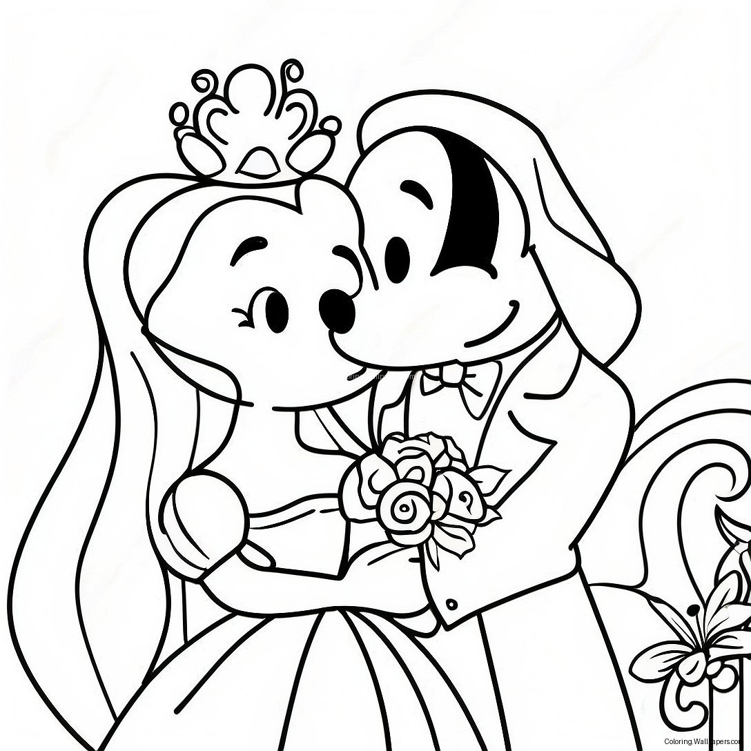 Disney Hochzeit Ausmalbild 34071