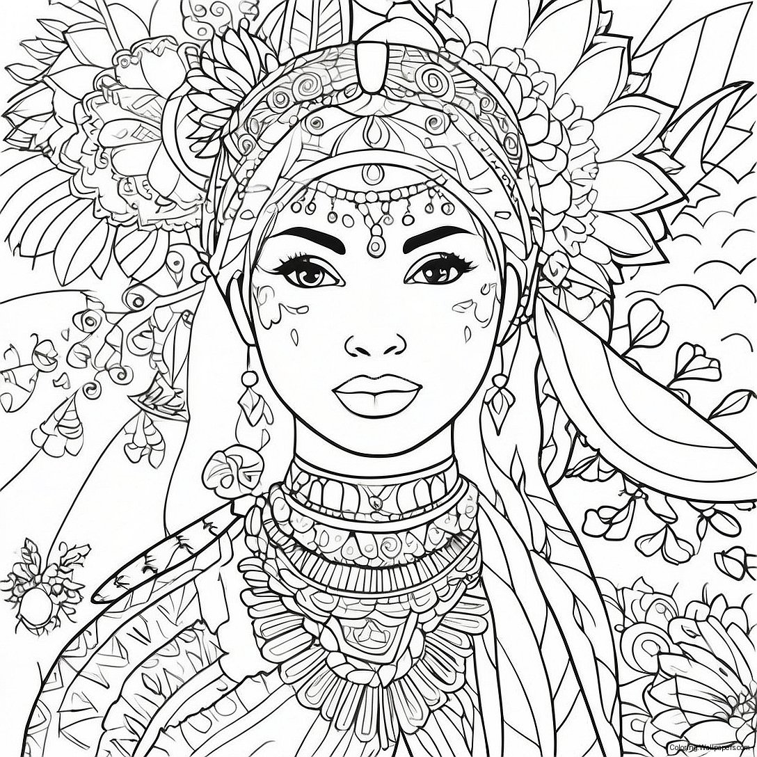 Diverse Cultures Coloring Page 25423