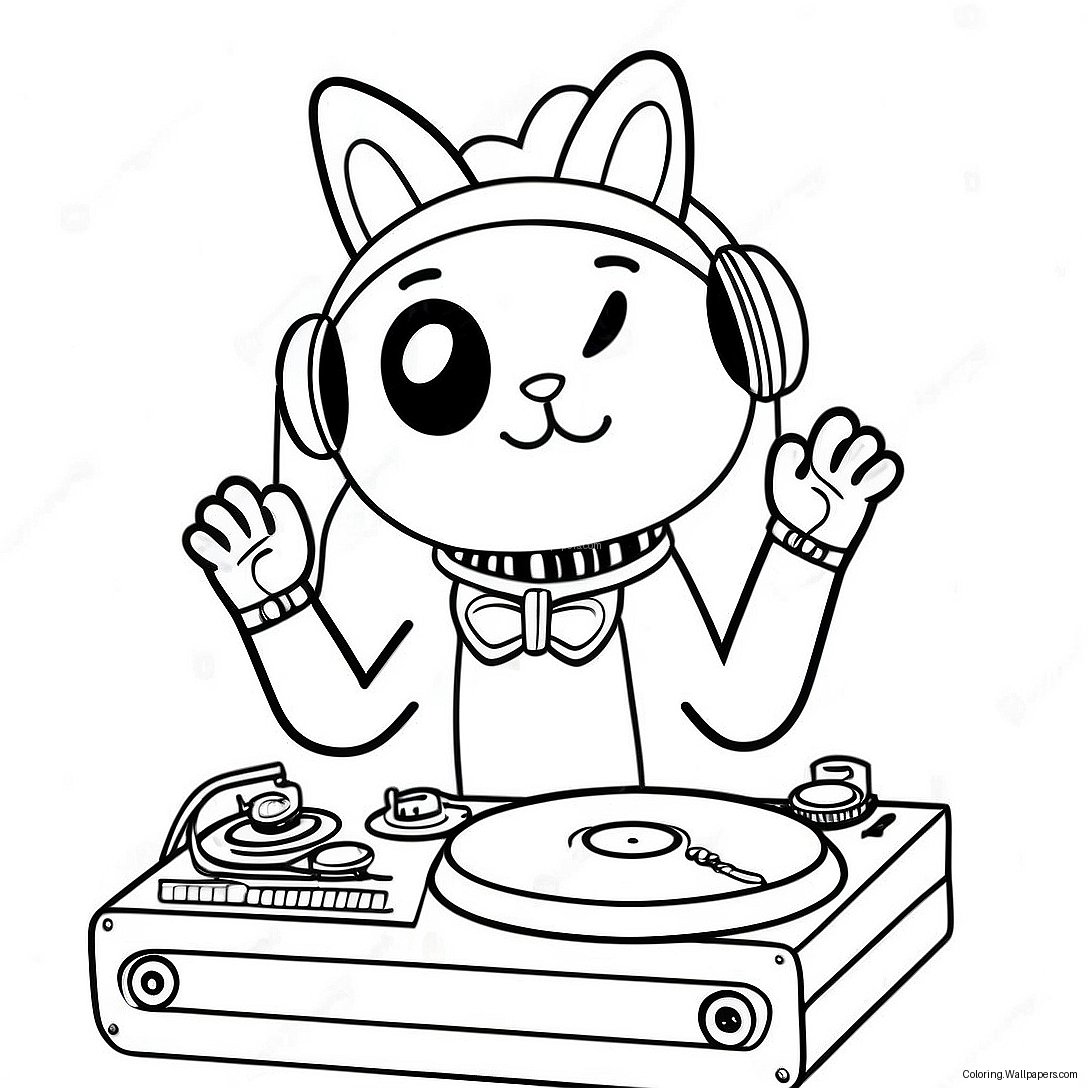 Dj Catnip Ausmalbild 50866