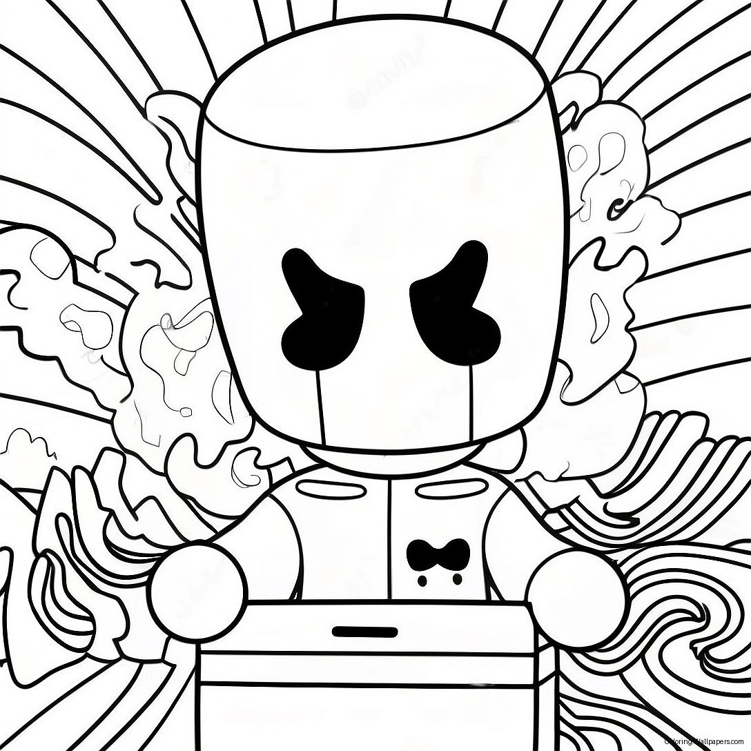 Página Para Colorir Do Dj Marshmello 24201