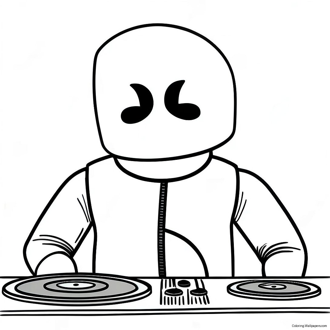 Dj Marshmello Ausmalbild 24202