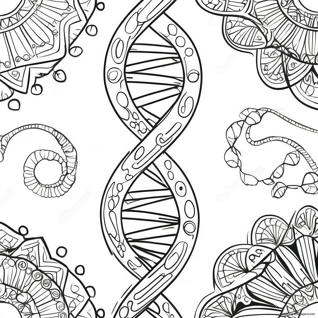 Dna Dobbel Helix Fargeleggingsark 23130