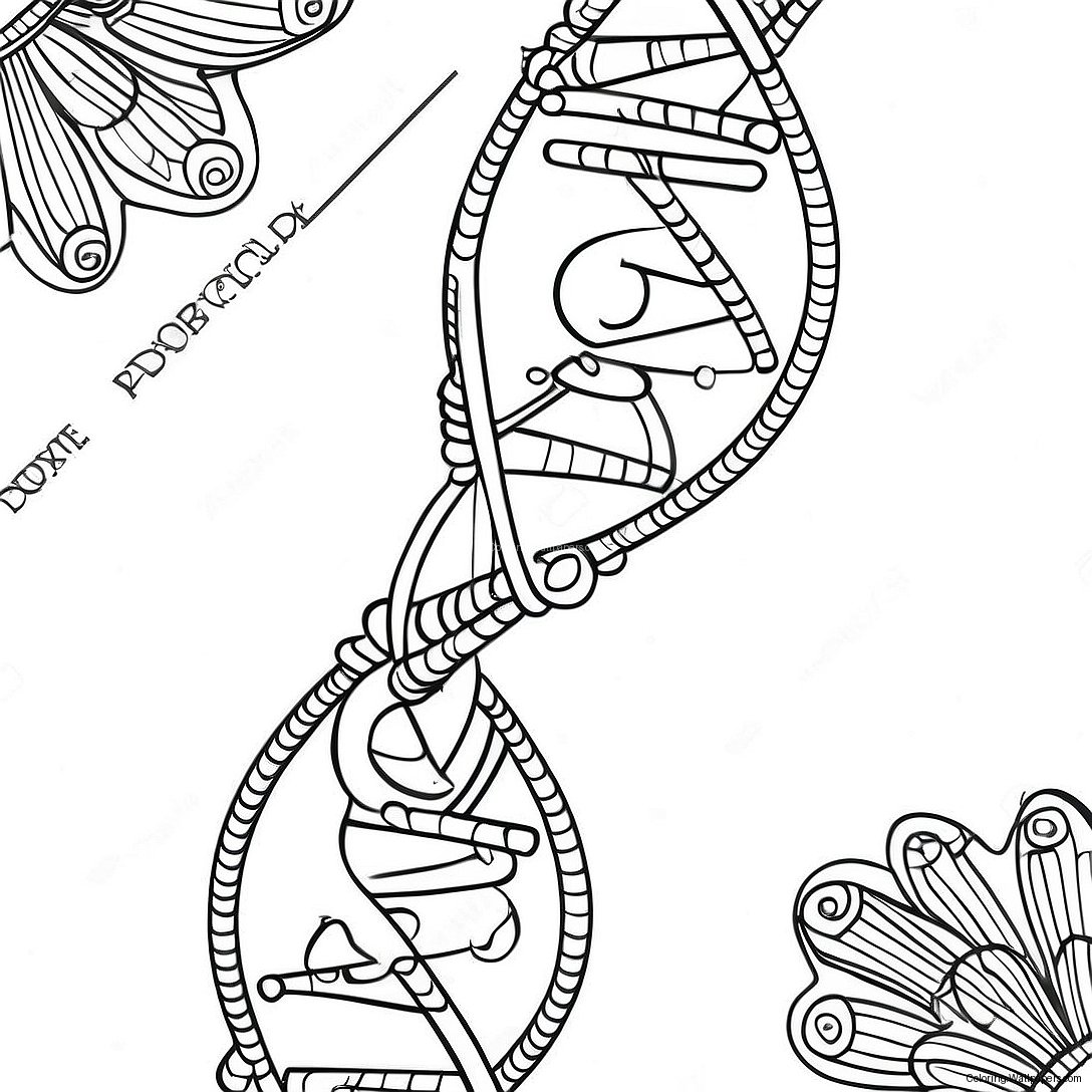 Dna Double Helix Coloring Page 23131