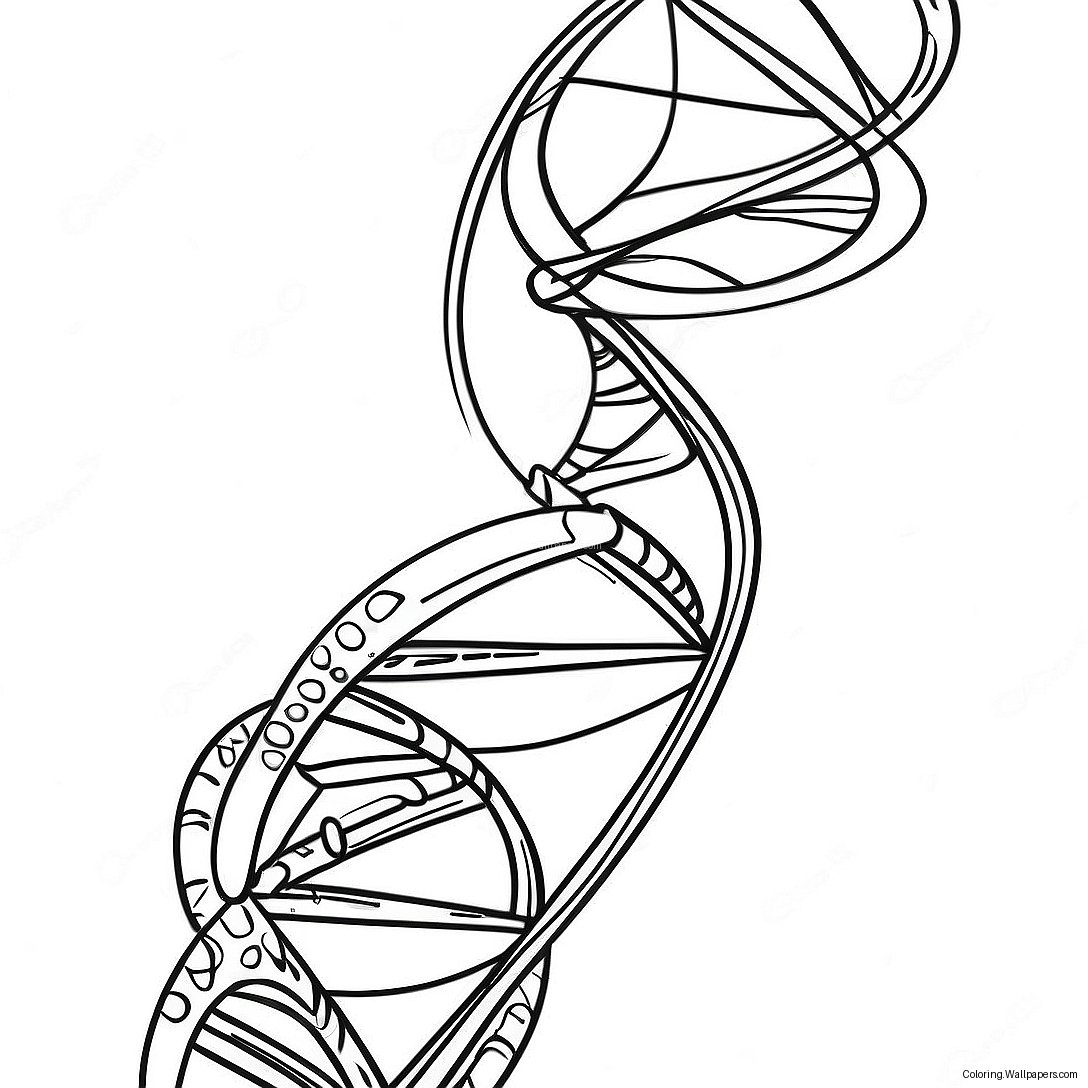 Página Para Colorear De La Estructura Del Adn 20574