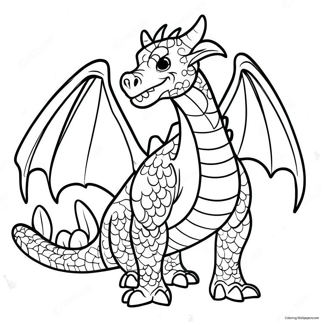 Dnd Dragon Coloring Page 3181