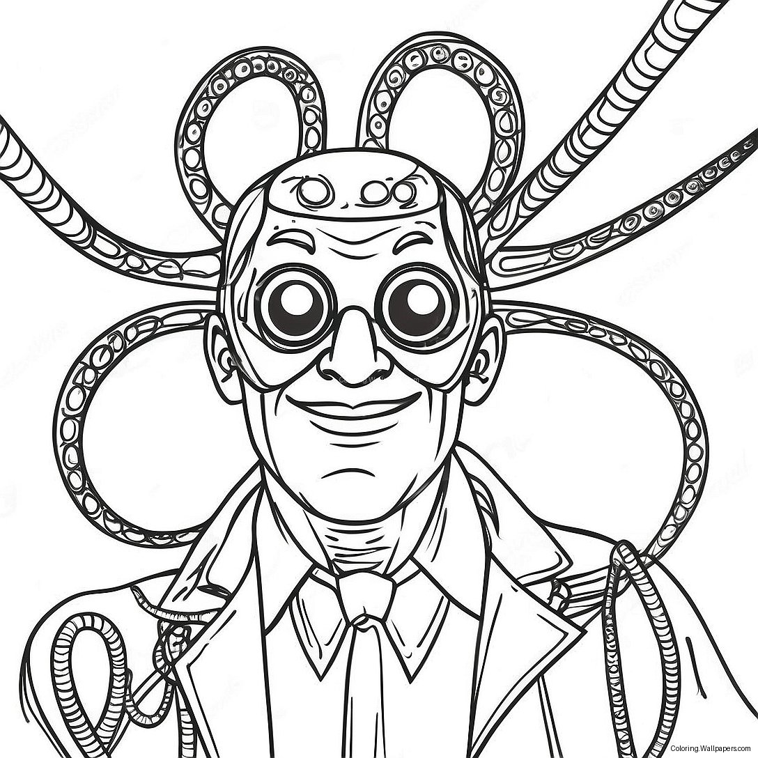 Doc Ock With Tentacles Coloring Page 13333