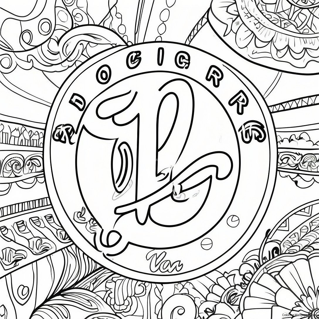 Page À Colorier Du Logo Des Dodgers 15001