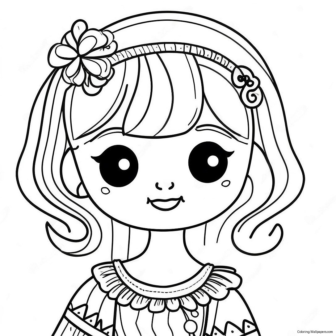 Doll Coloring Page 1281