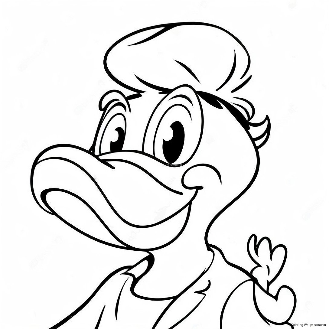 Página Para Colorear De Pato Donald 1342