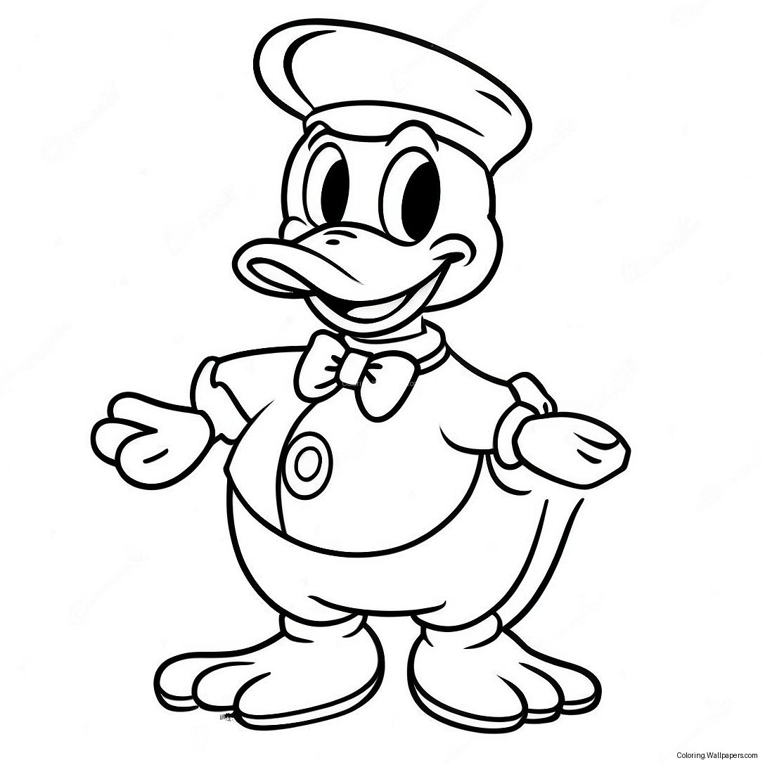 Página Para Colorir Do Fantasia De Halloween Do Pato Donald 51701