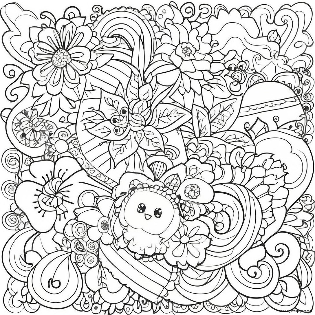 Page À Colorier Doodle Pour Enfants 250