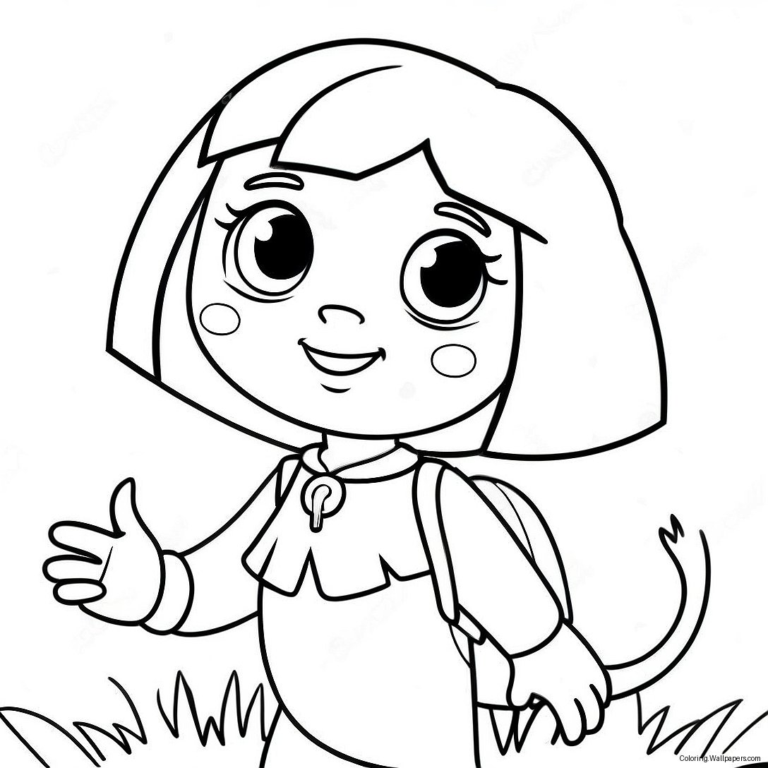 Dora The Explorer Coloring Page 9243